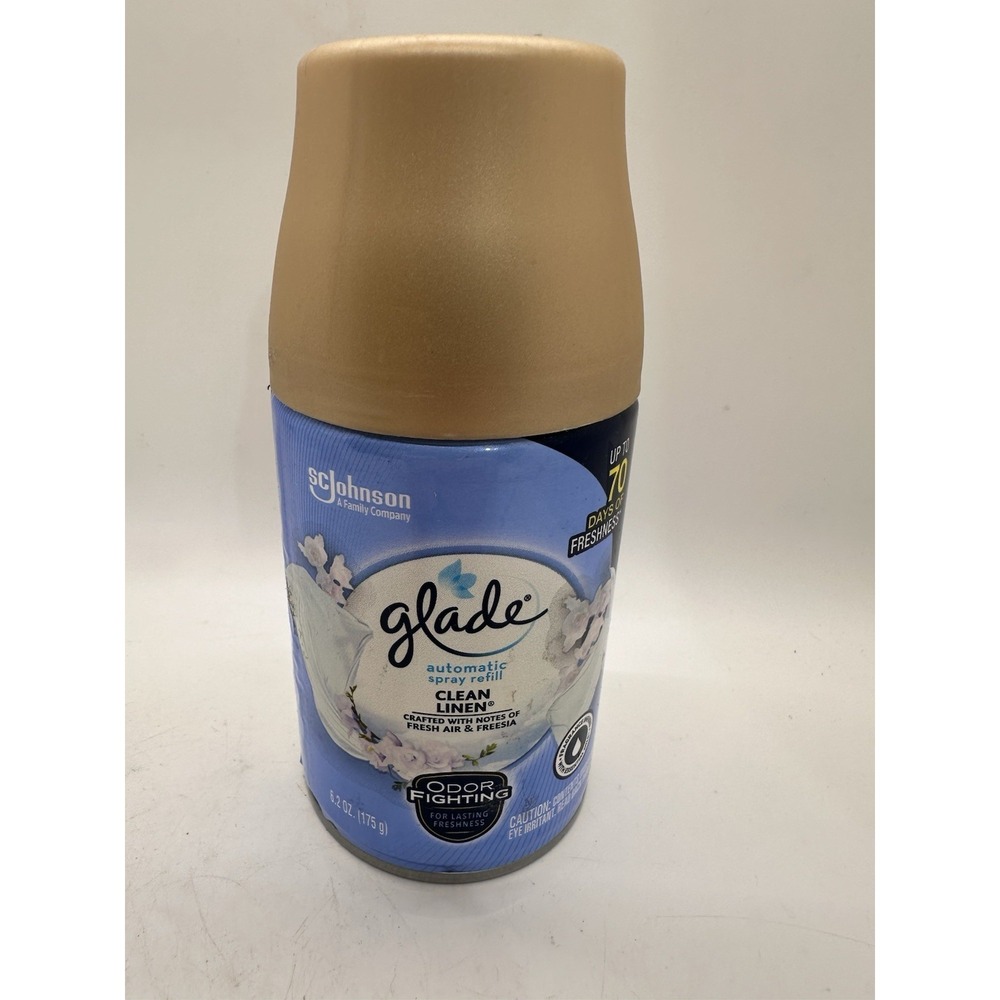 Glade Automatic Spray Refill Clean Linen Air Freshener 6.2 Oz SC Johnson‎